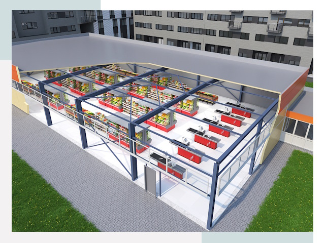 Строительство магазинов в Шуя от 617 руб. за м²