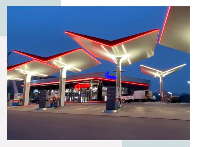 Навесы для АЗС в Шуе