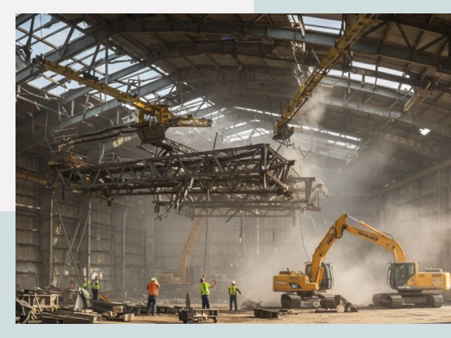 Демонтаж ангаров в Шуе от 617 руб. за м²