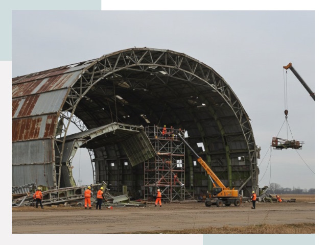 Демонтаж ангаров в Шуе