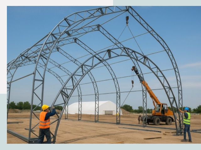 Монтаж ангаров в Шуе от 617 руб. - Надежно и быстро